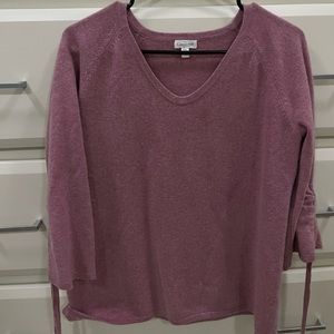 100% cashmere sweater pink sweater
